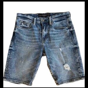 Guess Los Angeles ’ Slim Short ‘Vintage Y2K Bermuda Shorts Medium Wash Size 29